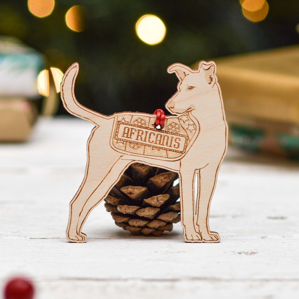 Personalised Africanis Dog Decoration