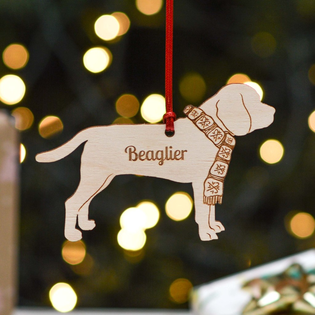 Personalised Beaglier Dog Decoration