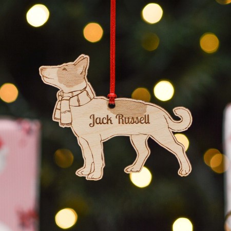 Personalised Jack Russell Dog Decoration