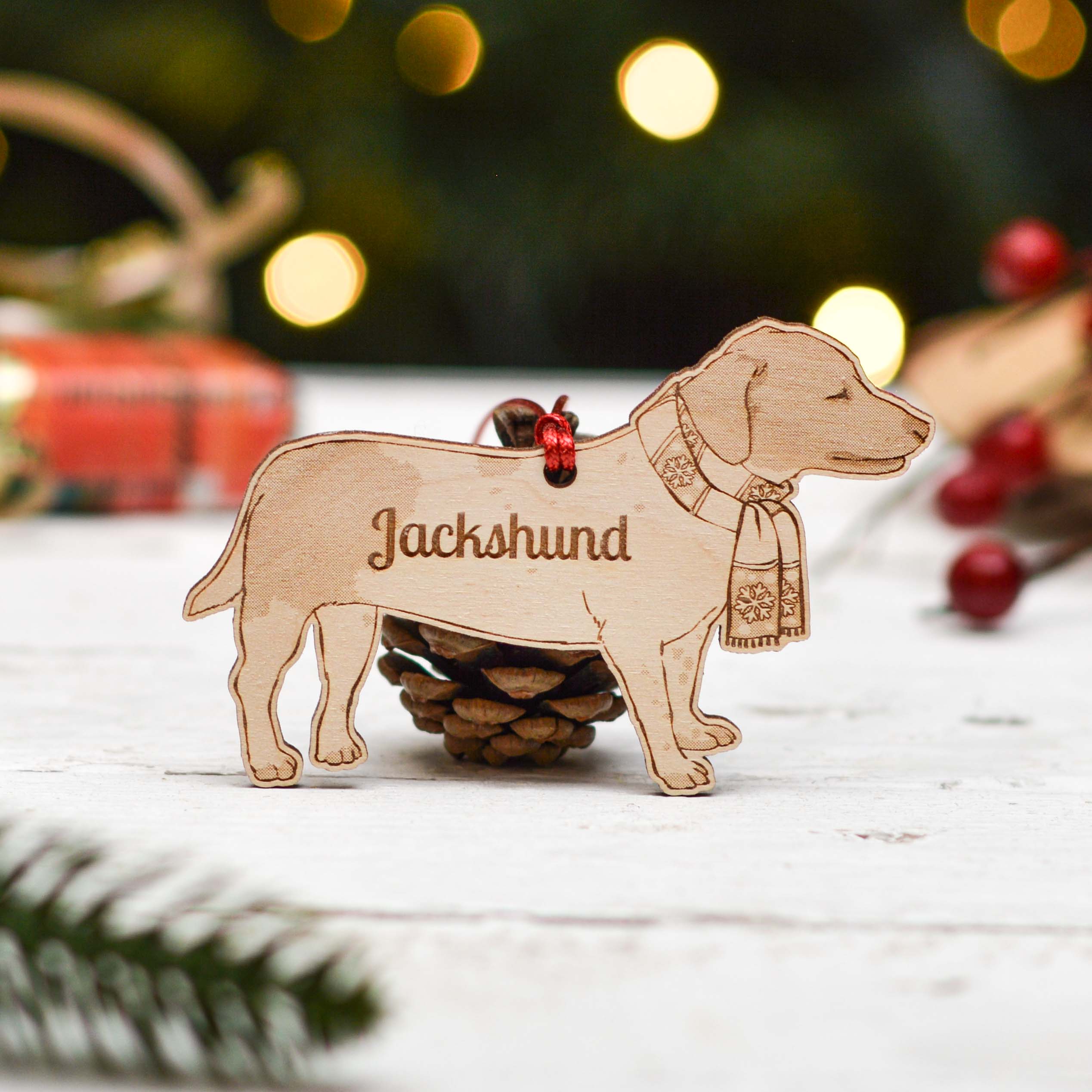 Personalised Jackshund Dog Decoration