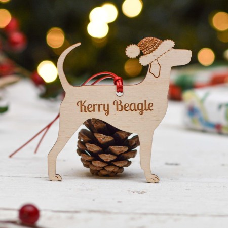 Personalised Kerry Beagle Dog Decoration