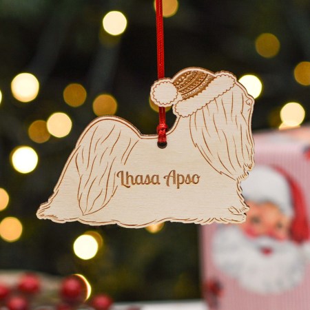 Personalised Lhasa Apso Dog Decoration New