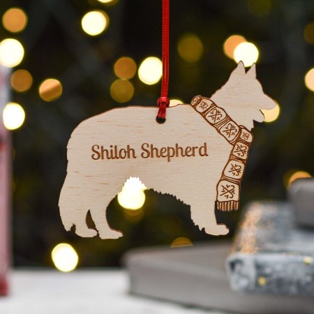 Personalised Shiloh Shepherd Dog Decoration