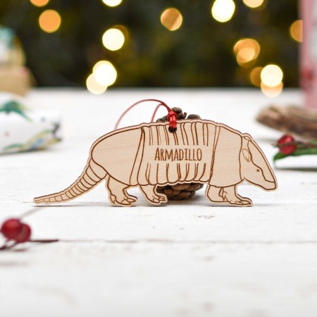 Personalised Armadillo Decoration