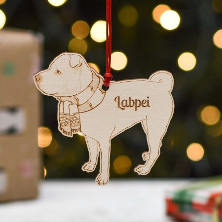 Personalised Labpei Dog Decoration