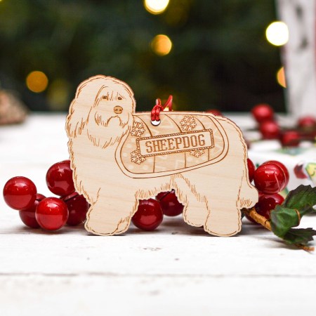 Personalised Portuguese Sheepdog Dog Decoration