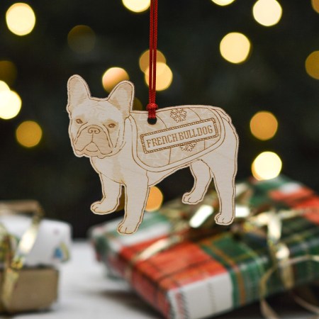 Personalised French Bulldog Dog Decoration - Detailed