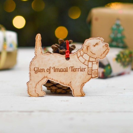 Personalised Glen of Imaal Terrier Dog Decoration - Detailed