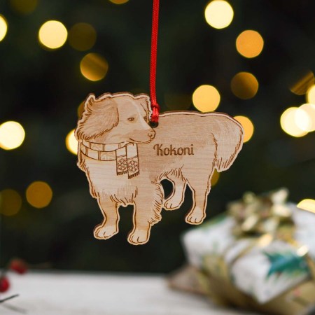 Personalised Kokoni Dog Decoration - Detailed
