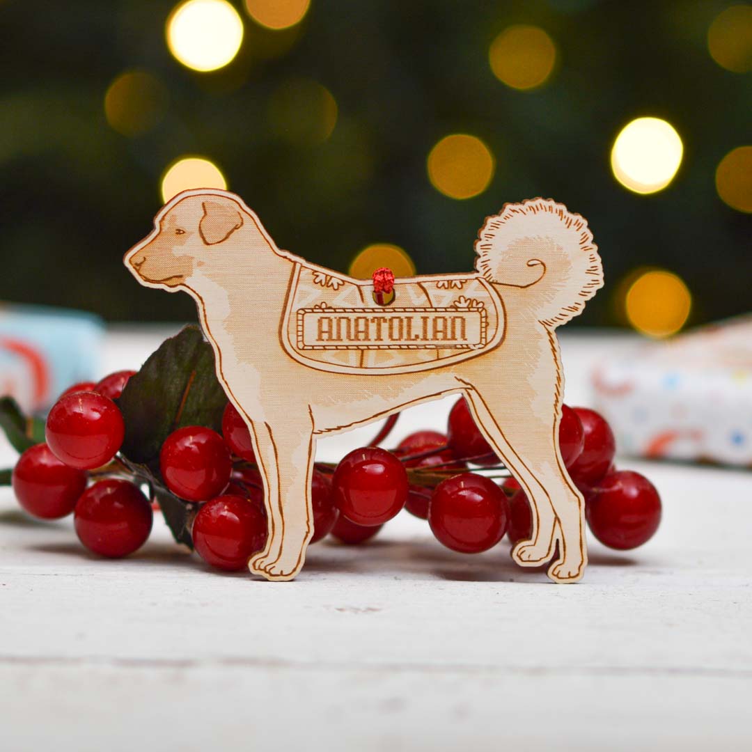 Personalised Anatolian Shepherd Dog Decoration - Detailed