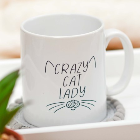 Personalised Cat Face Mug