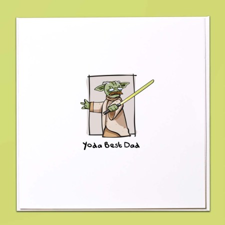 Yoda Best Dad Card