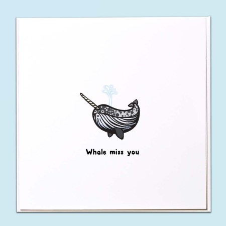 Whale miss you Card