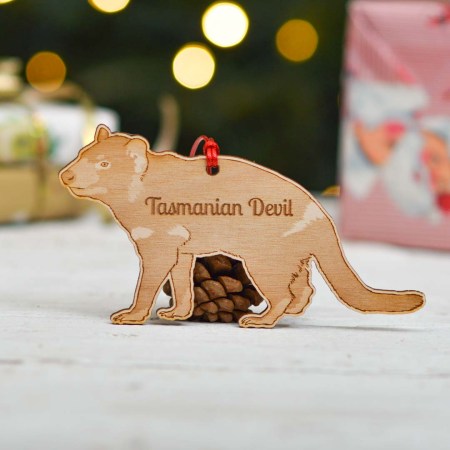 Personalised Tasmanian Devil Decoration