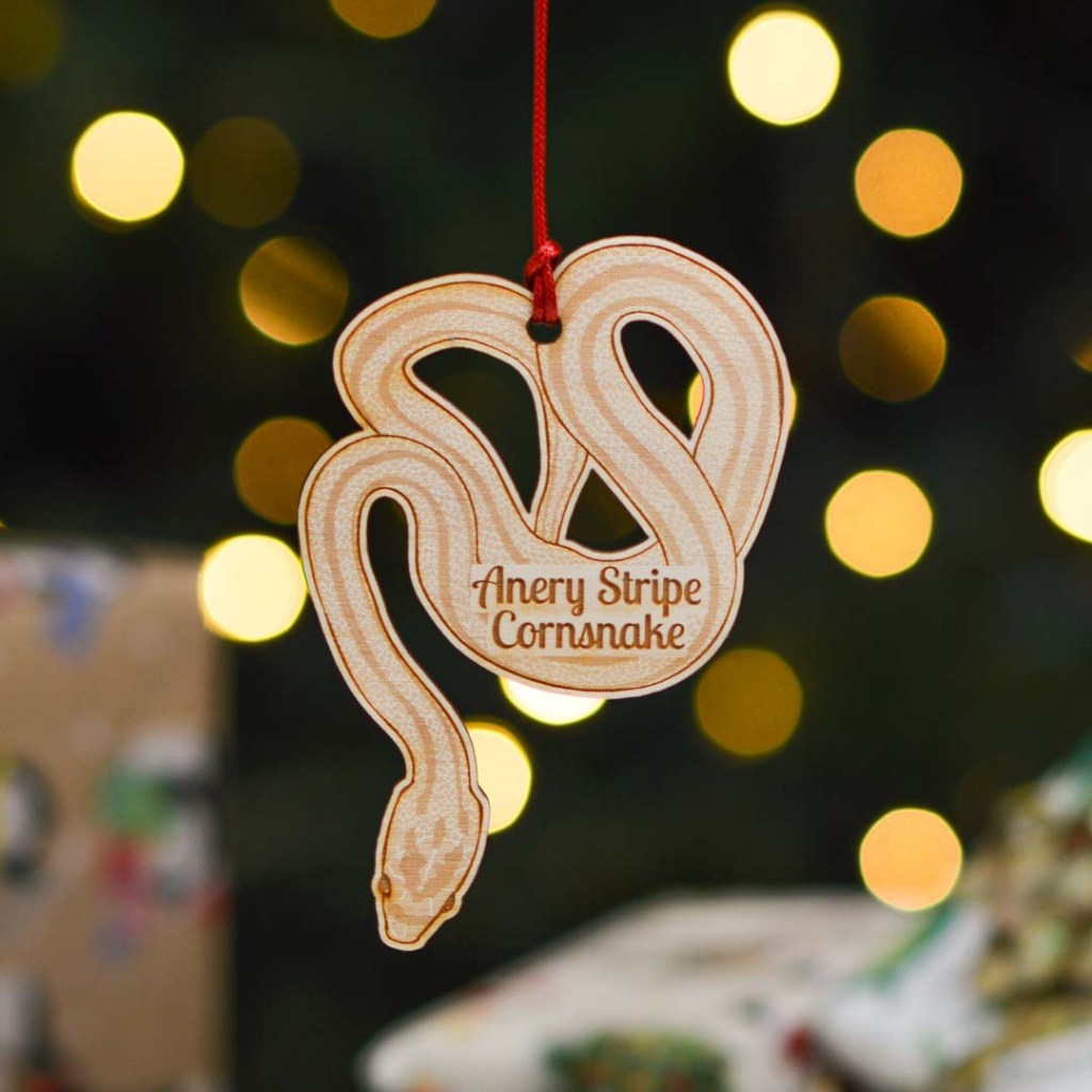 Personalised Anery Stripe Cornsnake Decoration