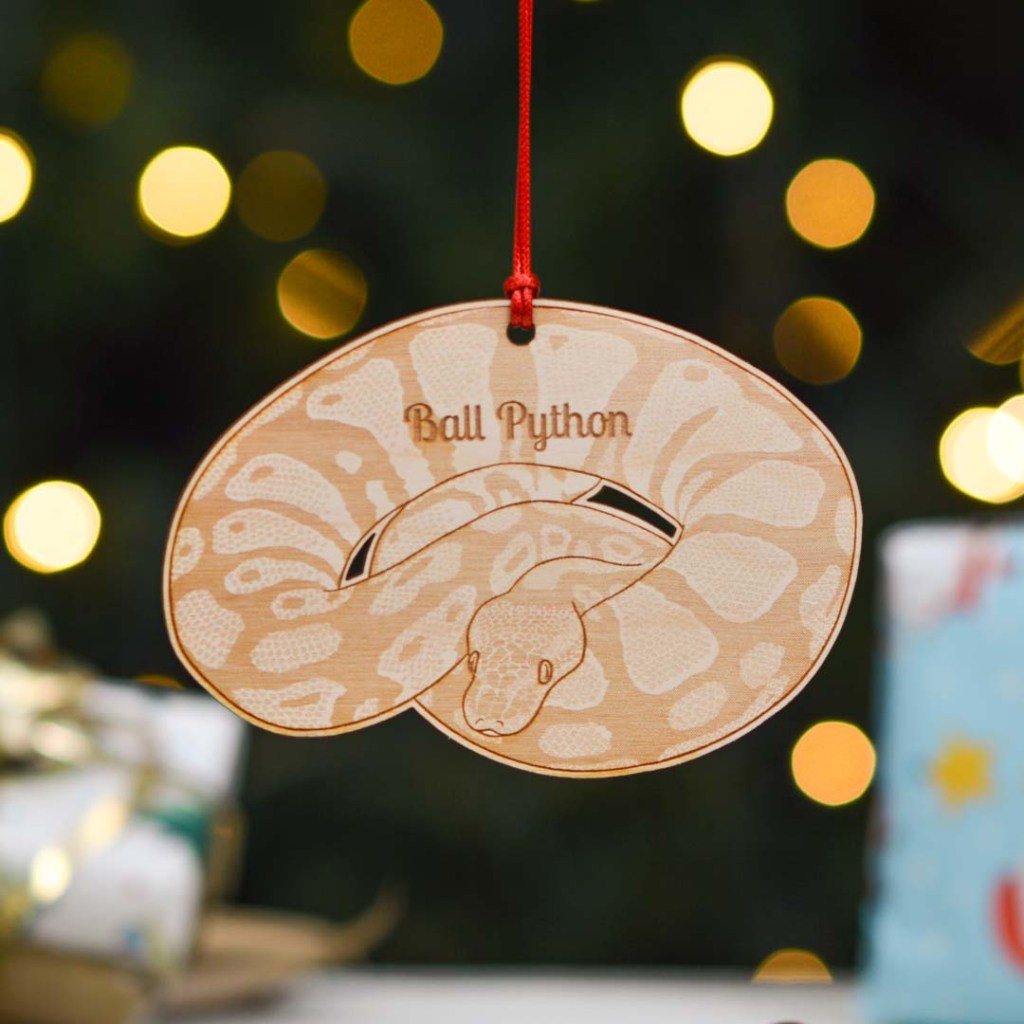 Personalised Ball Python Decoration
