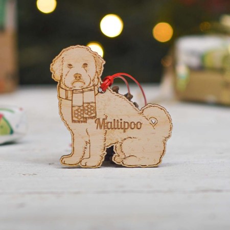 Personalised Maltipoo Dog Decoration - Detailed