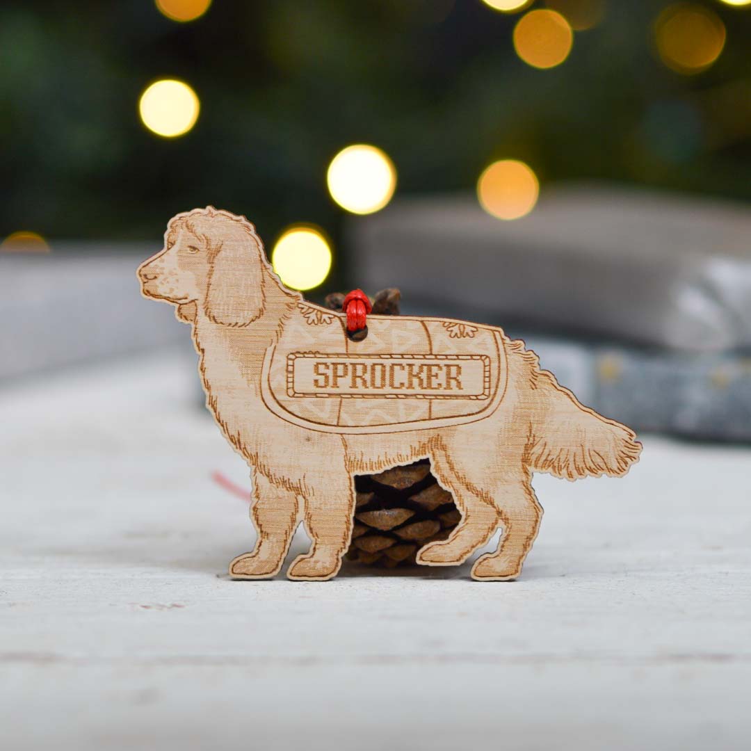 Personalised Shorkie 2 Dog Decoration - Detailed