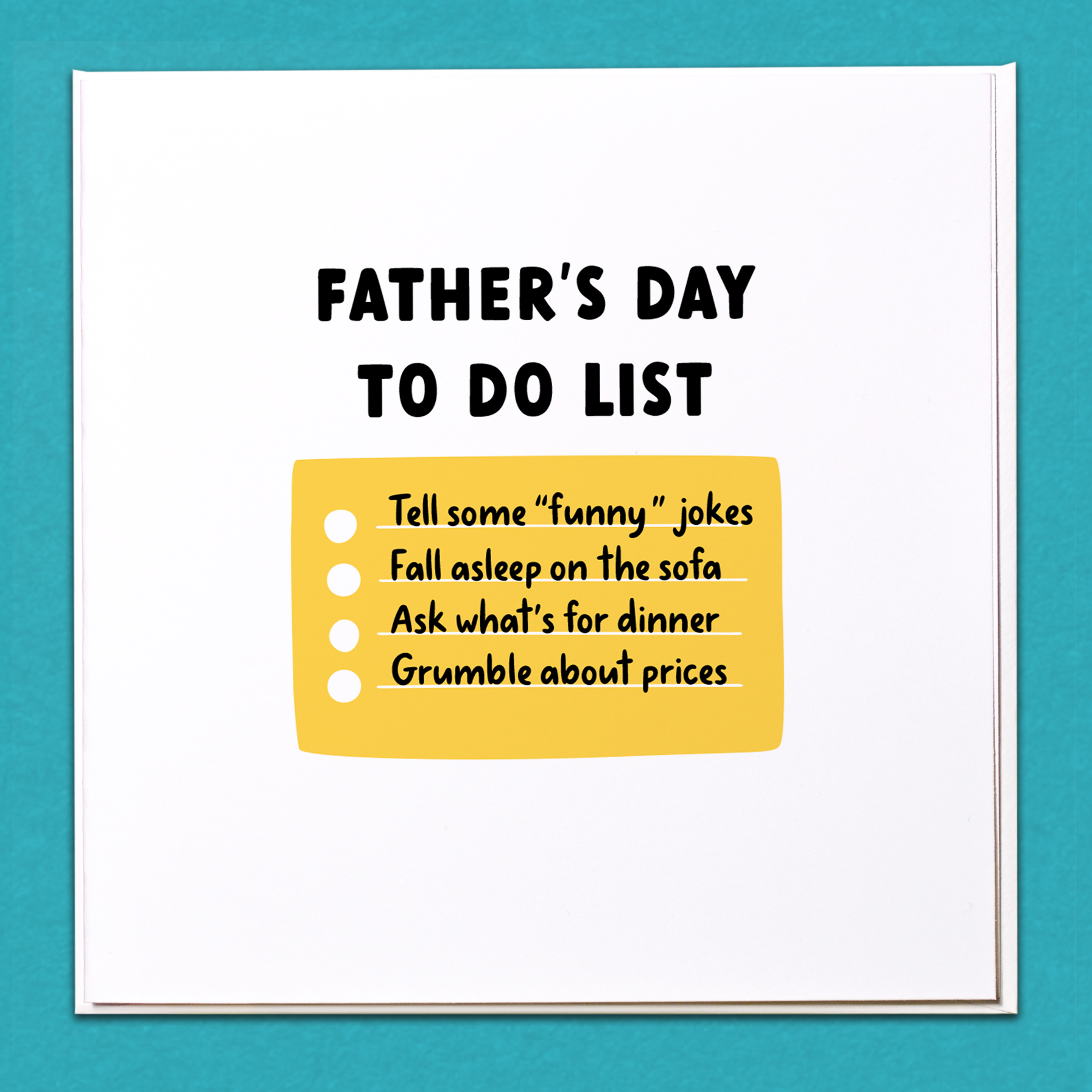 Fathers Day to do list Fathers Day Card