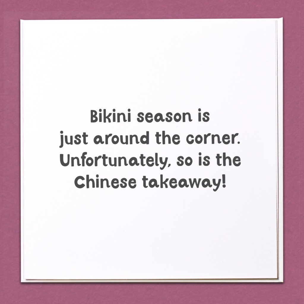 Bikini Season Happy Birthday Card
