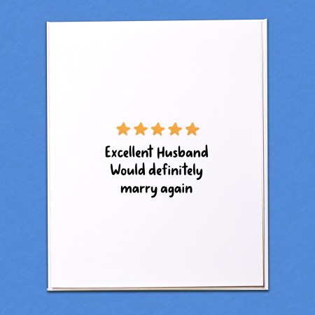 Excellent Husband Card