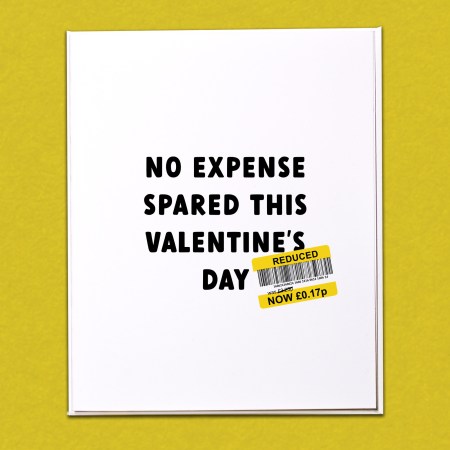 No expense spared this Valentine's Day Card