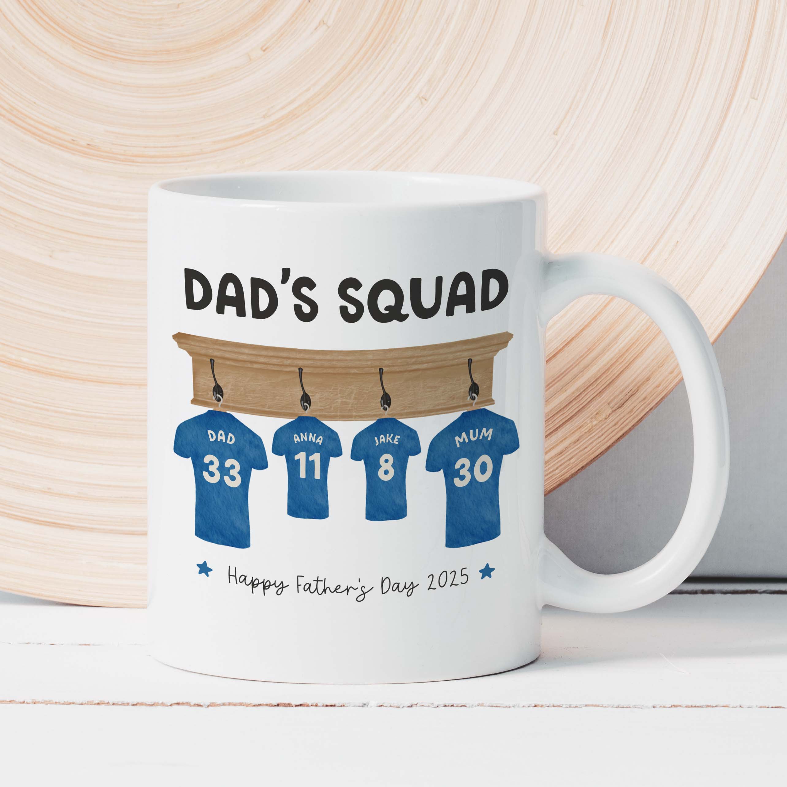 Personalised Football Team Shirt Mug