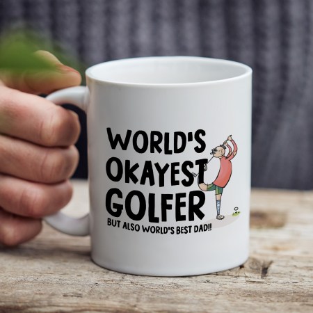 Worlds Okayest Golfer Mug