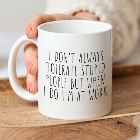 I don't always tolerate stupid people Mug