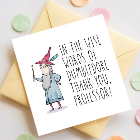 In the wise words thank you professor Card