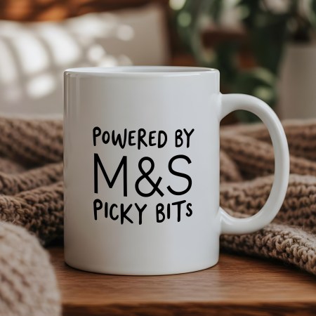 Powered by M&S Picky Bits Mug