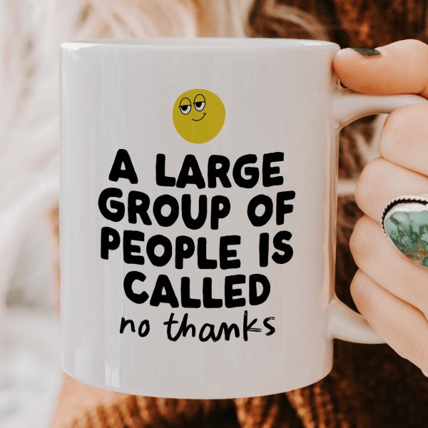 A large group of people is called no thanks Mug