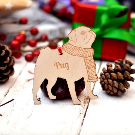 Personalised Pug Decoration