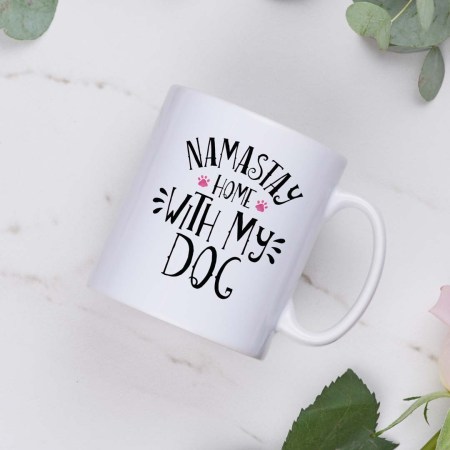Namastay home with my dog Mug