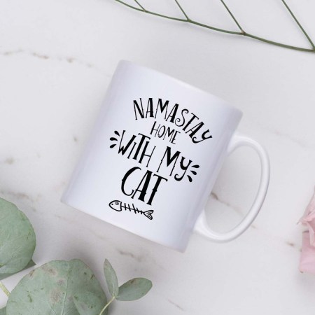 Namastay home with my cat Mug