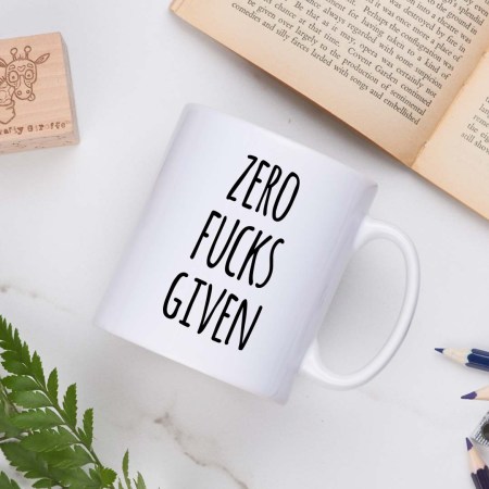 Zero fucks given Mug