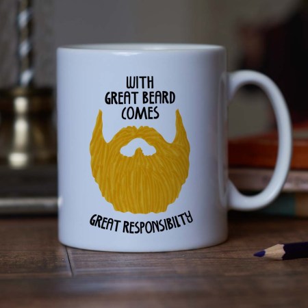 With great beard comes great responsibility Mug - Blonde