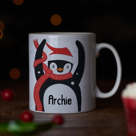 Personalised Penguin Mug