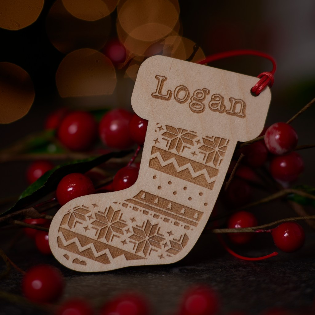 Personalised Nordic Stocking Decoration