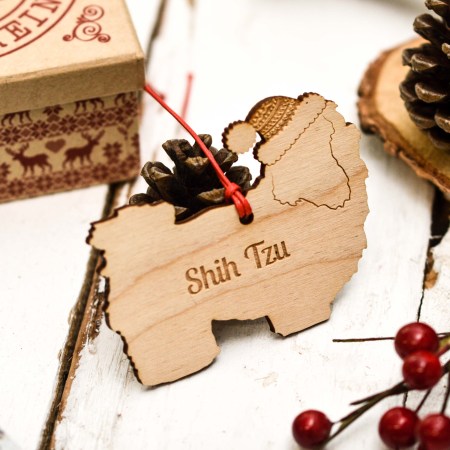 Personalised Shih Tzu Dog Decoration