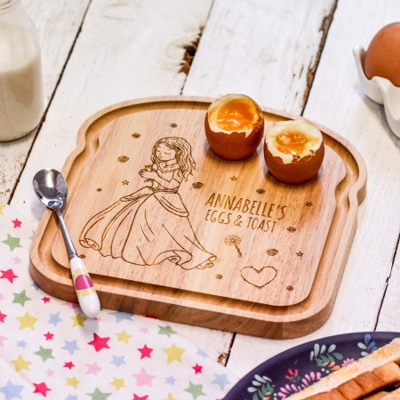 Personalised Breakfast Egg Board - Princess