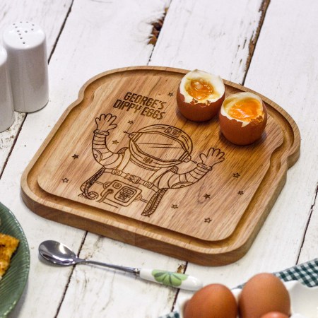 Personalised Breakfast Egg Board - Astronaut
