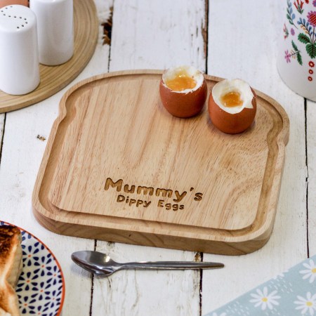 Personalised Breakfast Egg Board - Bubble Font