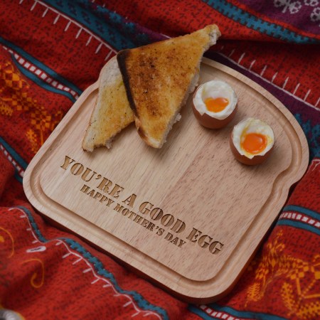 Personalised Breakfast Egg Board - Eggs and Soldiers Mother's Day