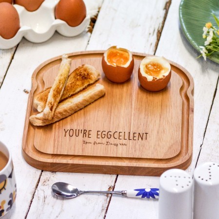 Personalised Breakfast Egg Board - Eggcellent Mother's Day