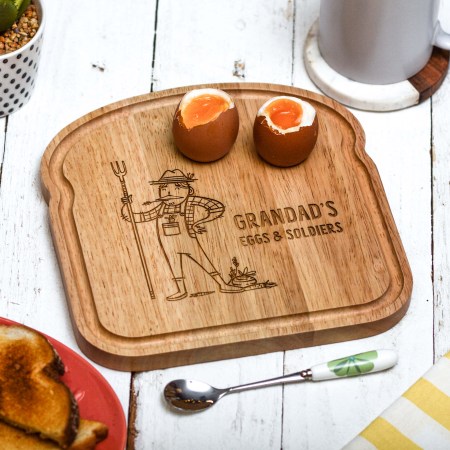 Personalised Breakfast Egg Board - Farmer