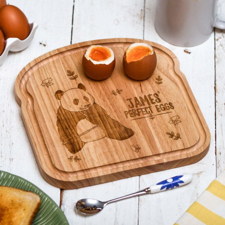 Personalised Breakfast Egg Board - Panda