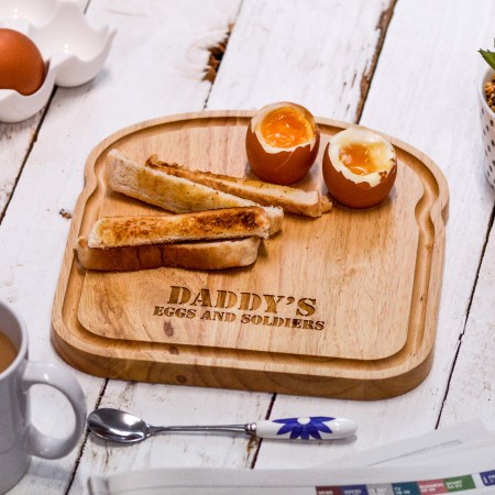 Personalised Breakfast Egg Board - Eggs and Soldiers