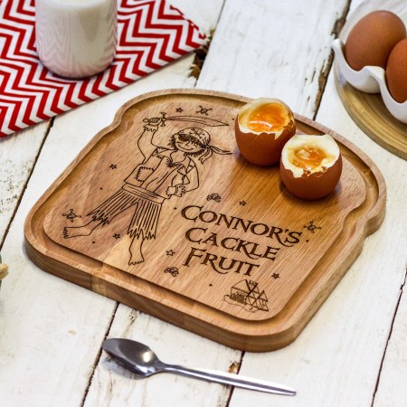 Personalised Breakfast Egg Board - Pirate - Boy