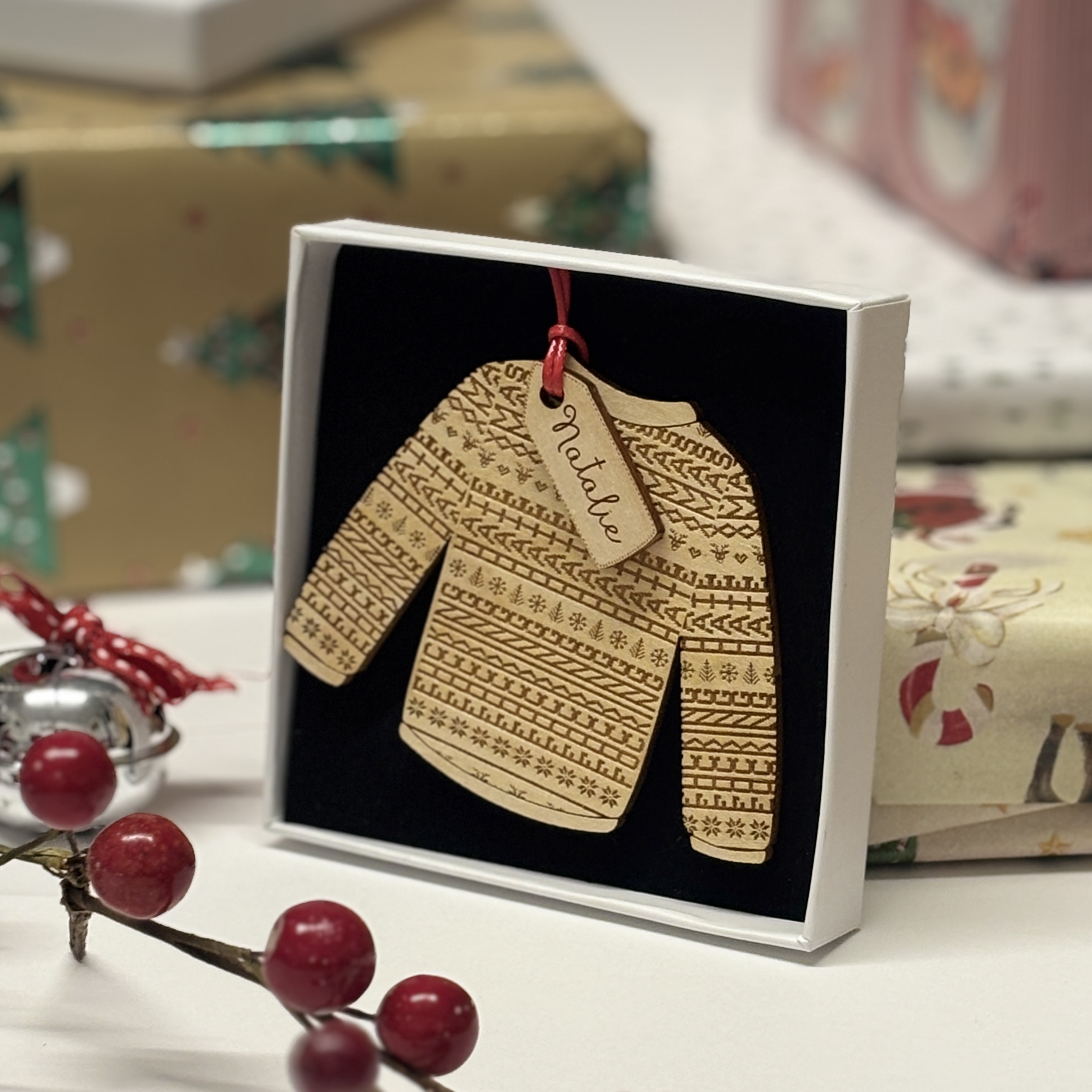 Hidden Profanity Christmas Jumper Decoration - Image 3